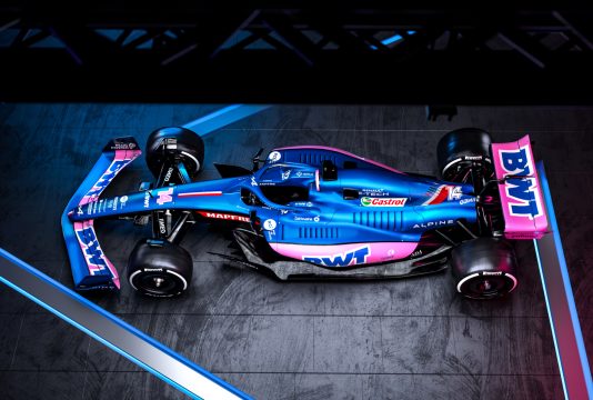 2022 BWT Alpine F1 Team Launch A522 Blue single seater