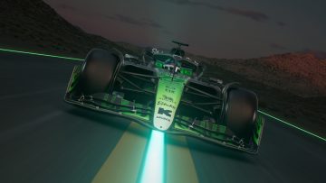 Stake unveils 'flaming hot' Las Vegas GP livery