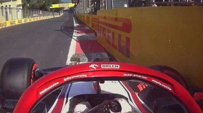 Giovinazzi crash screen