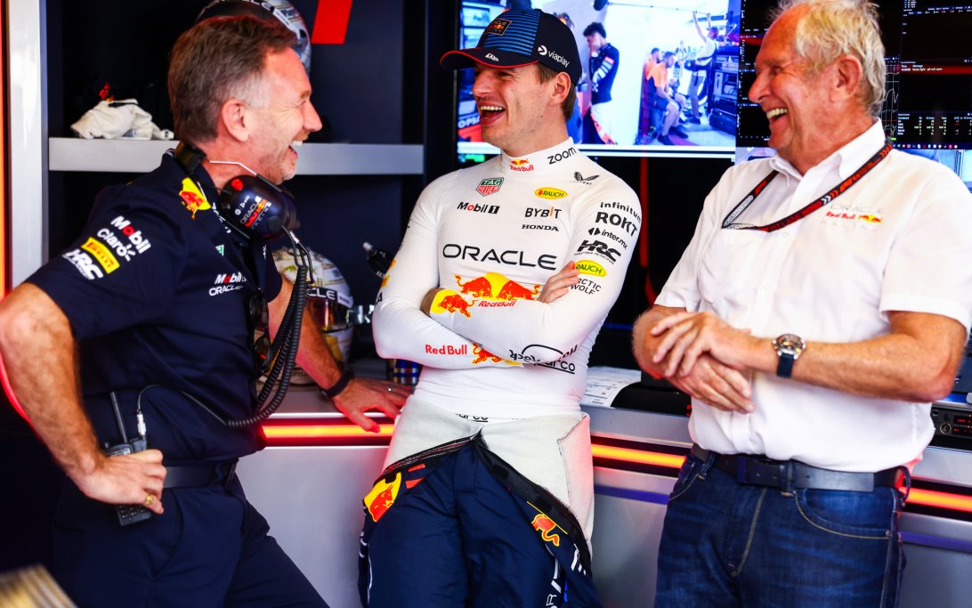 Verstappen Horner Marko FP3 Abu Dhabi