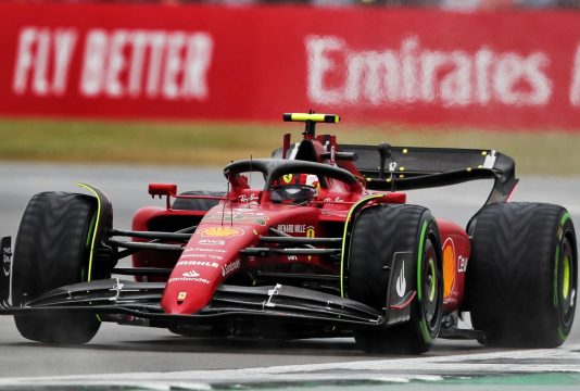 Sainz Silverstone rain