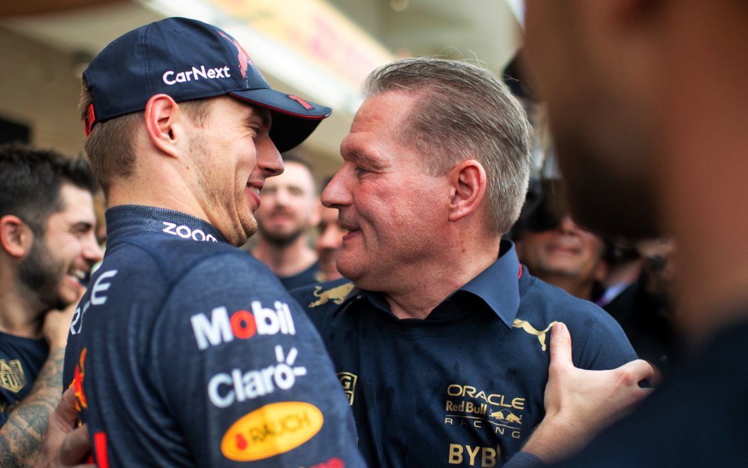 Max Verstappen Jos Verstappen Austin 2022