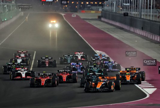 Piastri Russell Leclerc Sainz Race Start Qatar