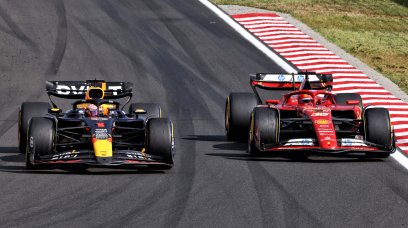 Verstappen Leclerc Hungary