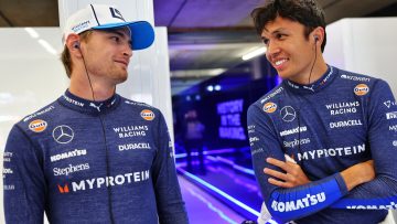 Albon backs 'awesome' Sargeant to bounce back from Williams exit