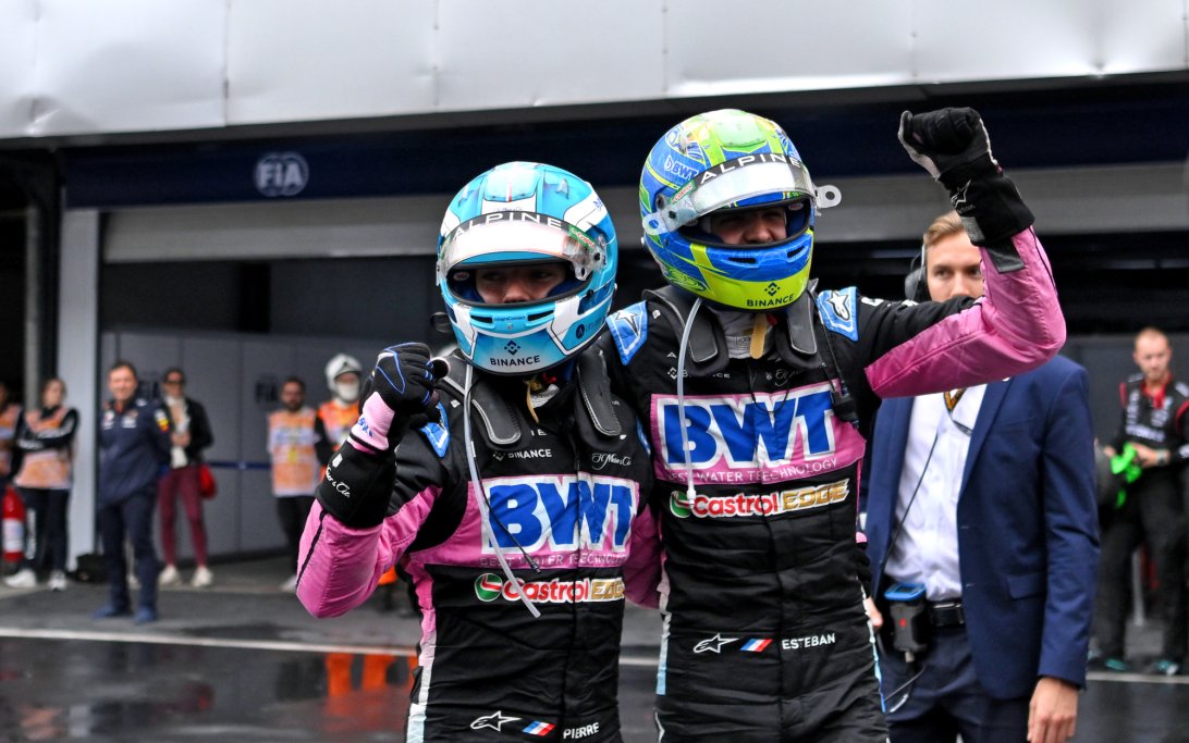 Gasly Ocon podium Brazil