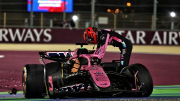 Ocon first-lap crash ends Alpine career