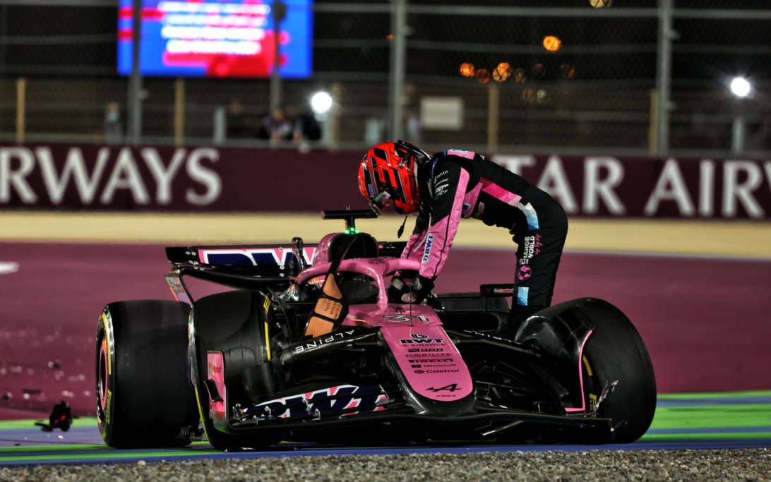 Ocon Qatar race