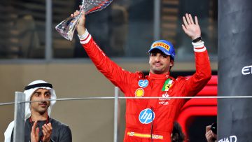 Sainz bids Ferrari farewell in emotional father-son send off